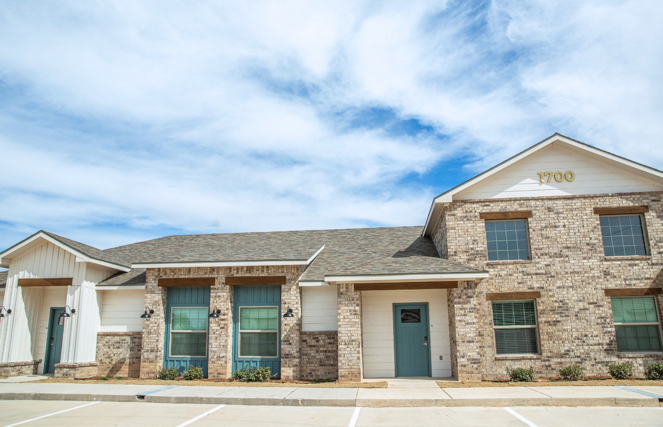 Modern apartment complex built by Citadel Construction in Lubbock, Texas.