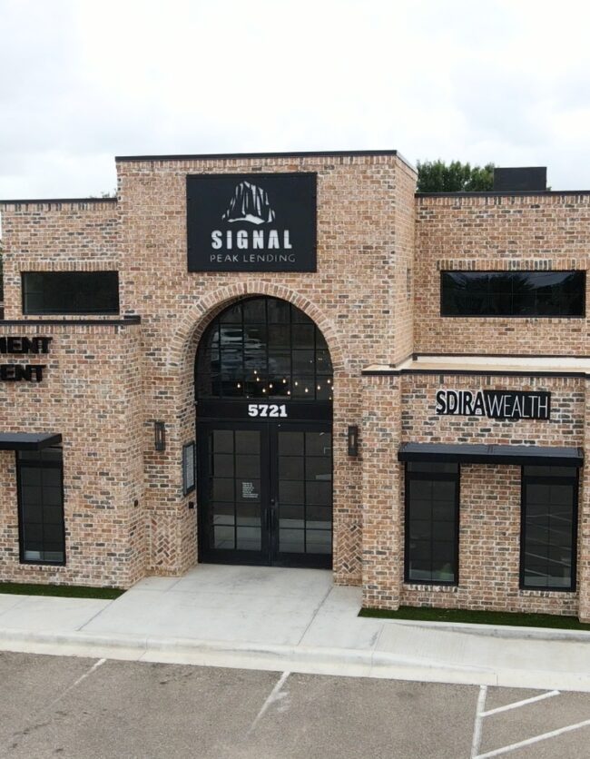 Exterior view of Citadel Construction’s modern office project.